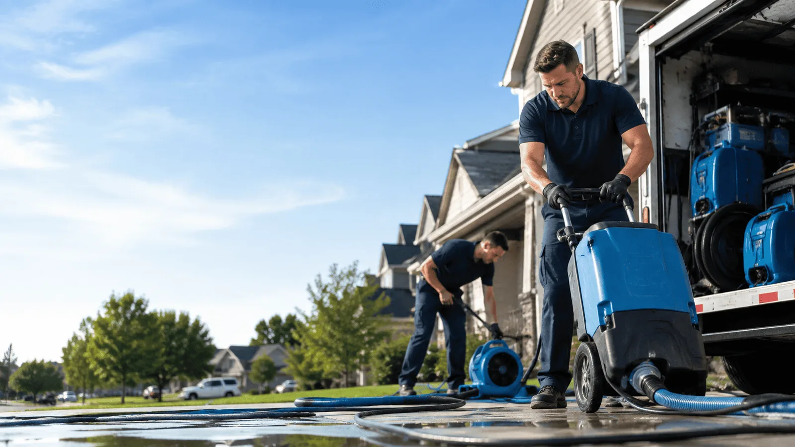 Dehumidification being performed in East Fultonham, OH